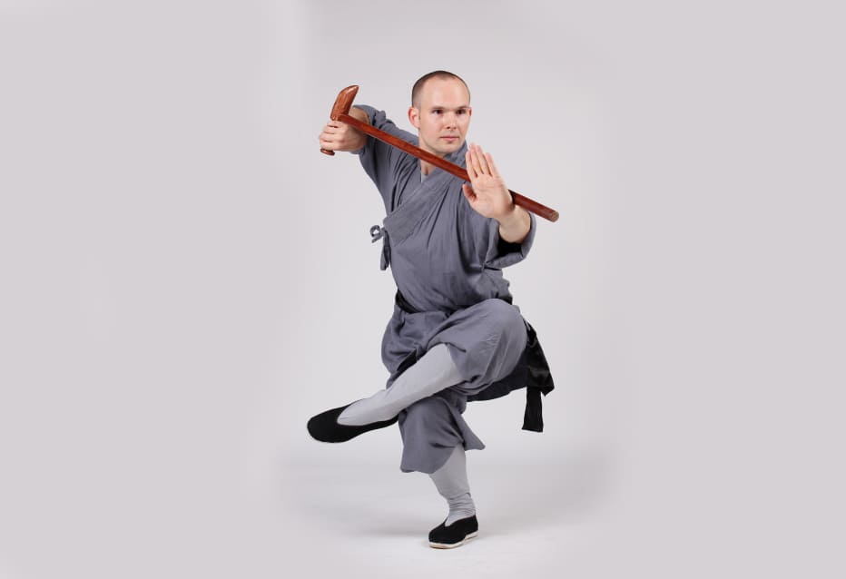 bastón de kung fu